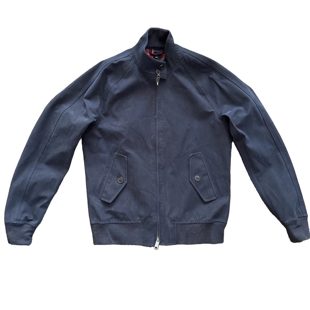 Baracuta G9 3-in-1 Harrington Jacket Men 36 Navy Fraser Tartan Modular Bomber